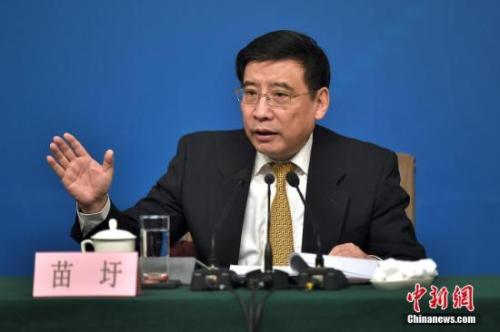 資料圖：苗圩。<a target='_blank' href='http://www.chinanews.com/'>中新社</a>記者金碩攝