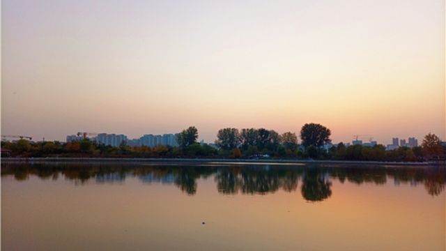 蘆花白，秋水寒