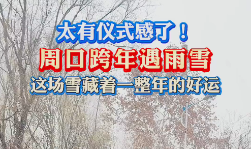 太有儀式感了！周口跨年遇雨雪 這場雪藏著一整年的好運